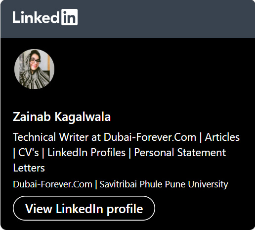 Zainab LinkedIn Profile URL